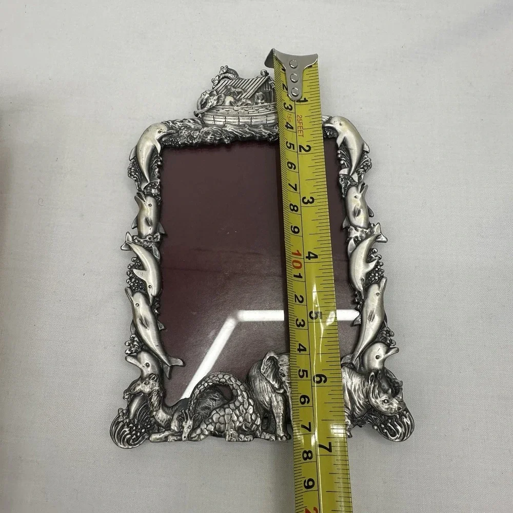 Metal Noah's Ark Vintage Picture Frame 3.5x5
